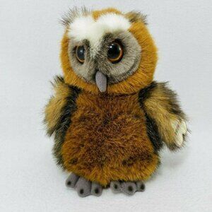 Aurora Night Owl Hooter Plush Toy Doll Standing Realistic Brown Halloween Cuddle